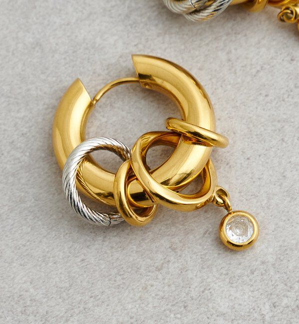 【シーナリー/SHENERY】 カスタムリングフープピアス