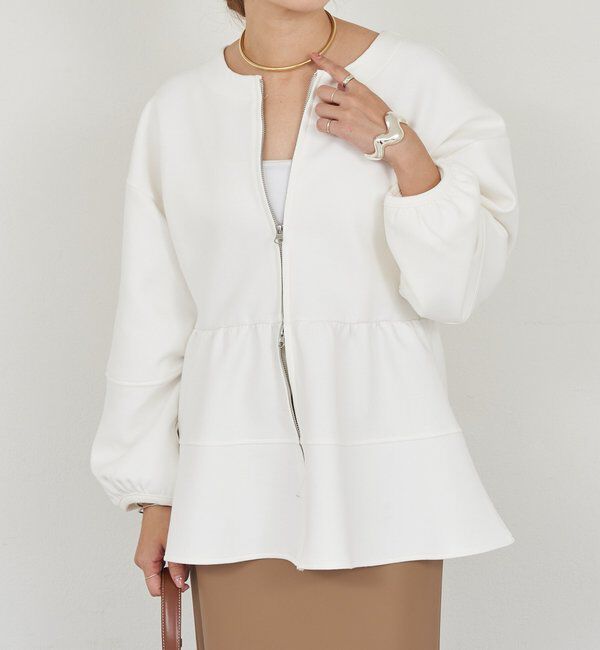 【シーナリー/SHENERY】 【26SS予約】ポンチペプラムトップス