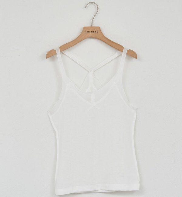 【シーナリー/SHENERY】 【26SS予約】シアードッキングキャミソール