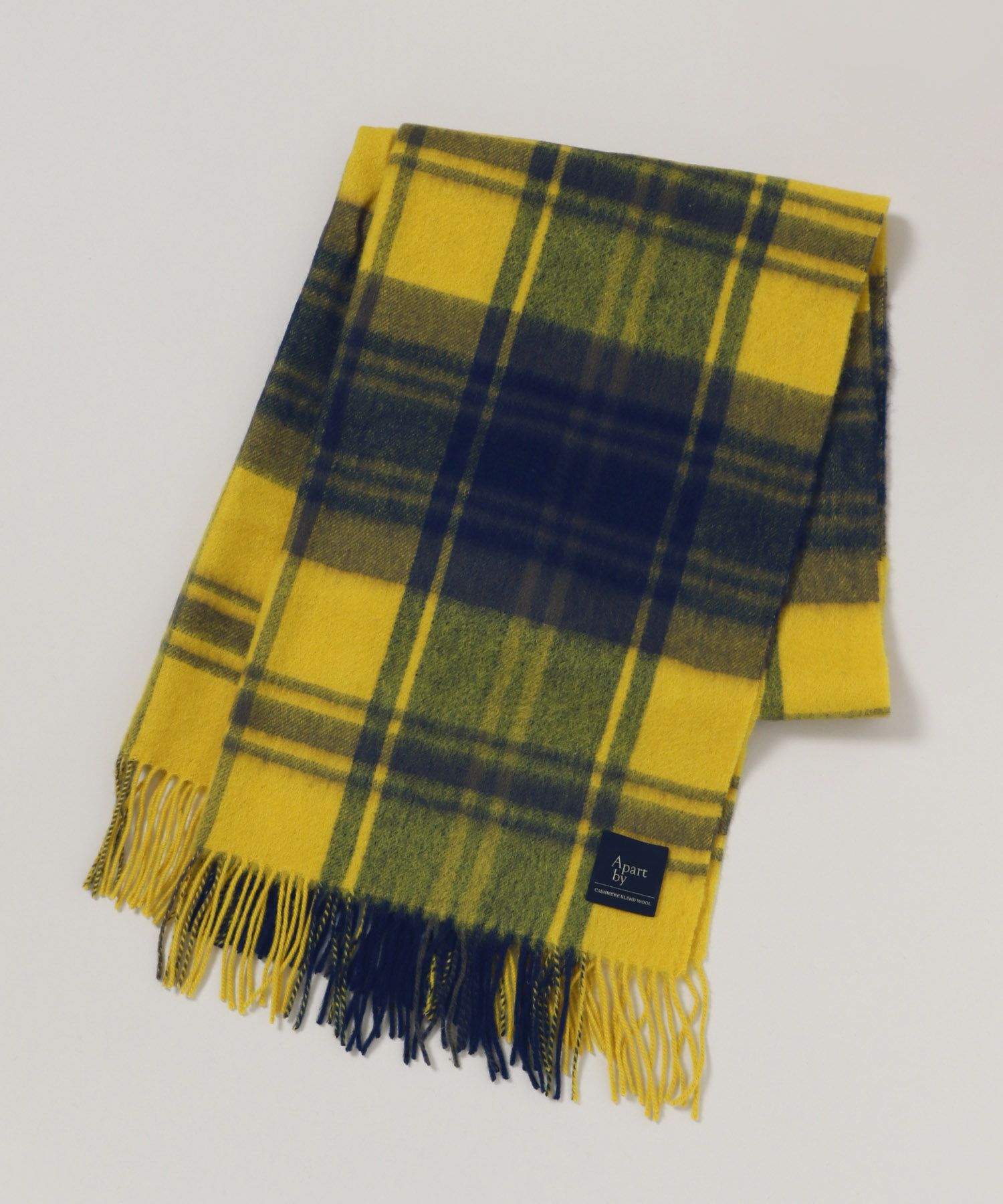 【アパートバイ/A part by】 カシミヤコンチェックストール