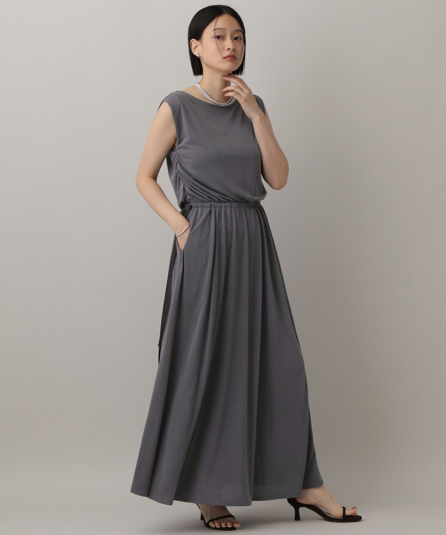 【アパートバイ/A part by】 ドロストイージーワンピース