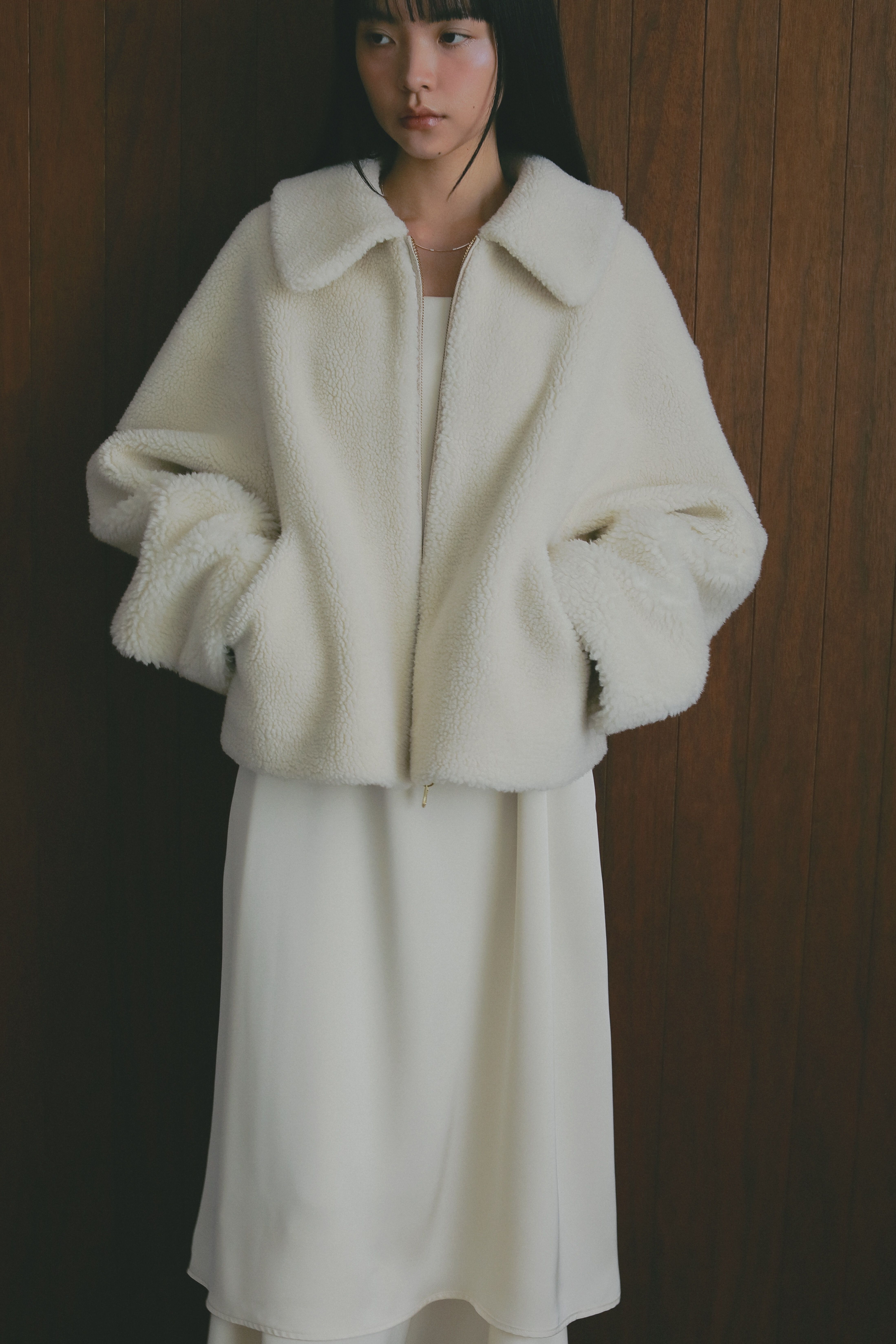 モテ系ファッションメンズ|【アパートバイ/A part by】 リバーシブルボアジャケット