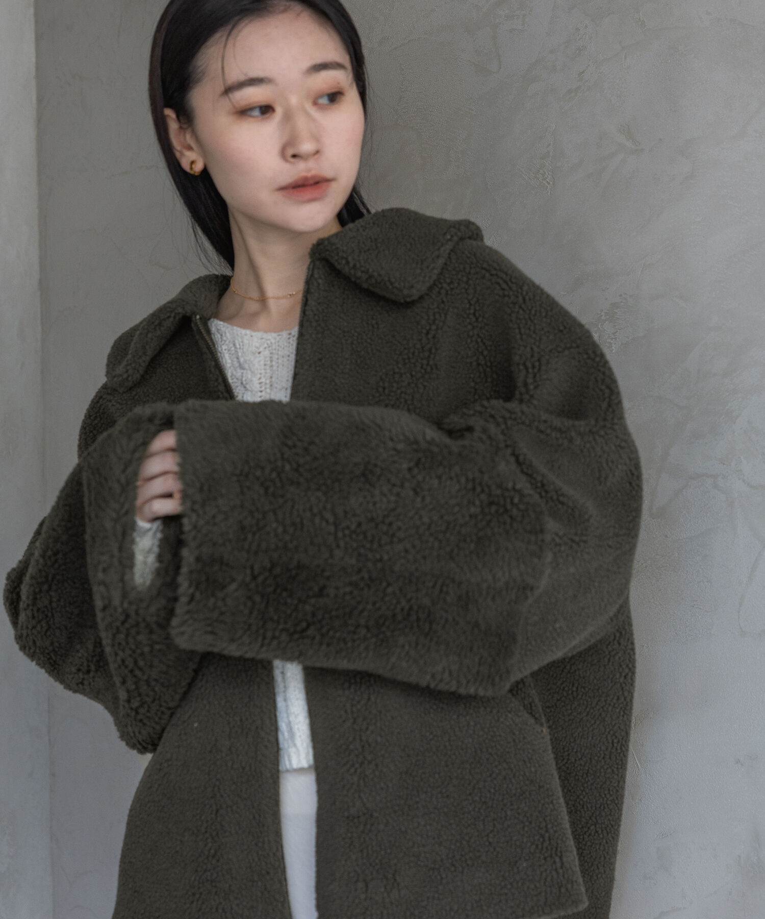 EMMEL REFINES＞EM フェイクファー ミディアム コート（EMMEL REFINES