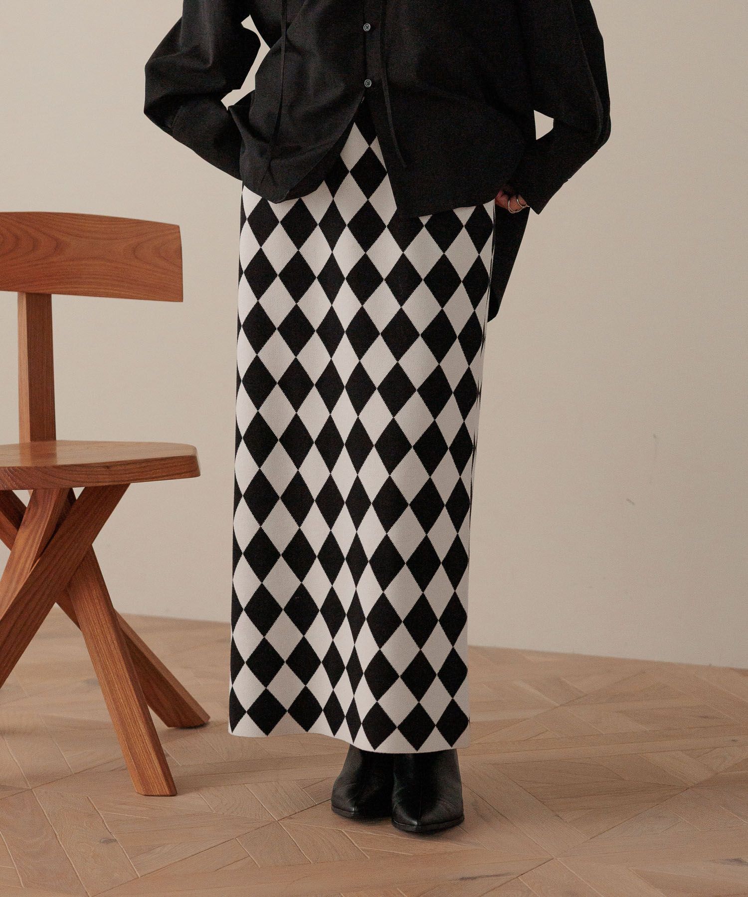 【ローリーズファーム/LOWRYS FARM】 ニットタイトスカート