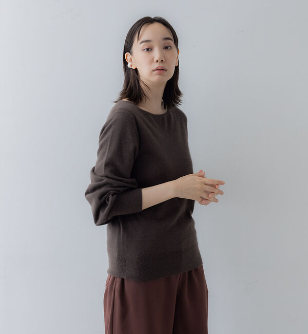 【コレックス/collex】 ラクーンシルクニットプルオーバー