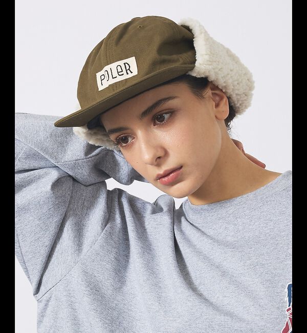 【アバハウス/ABAHOUSE】 【POLER / ポーラー】2WAY COTTON BOA FLAP CAP /
