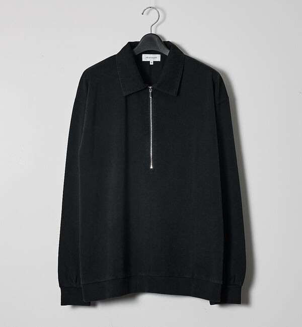 【アバハウス/ABAHOUSE】 【ウォッシュ加工】ロング ハーフジップ プルオーバー / ロンT