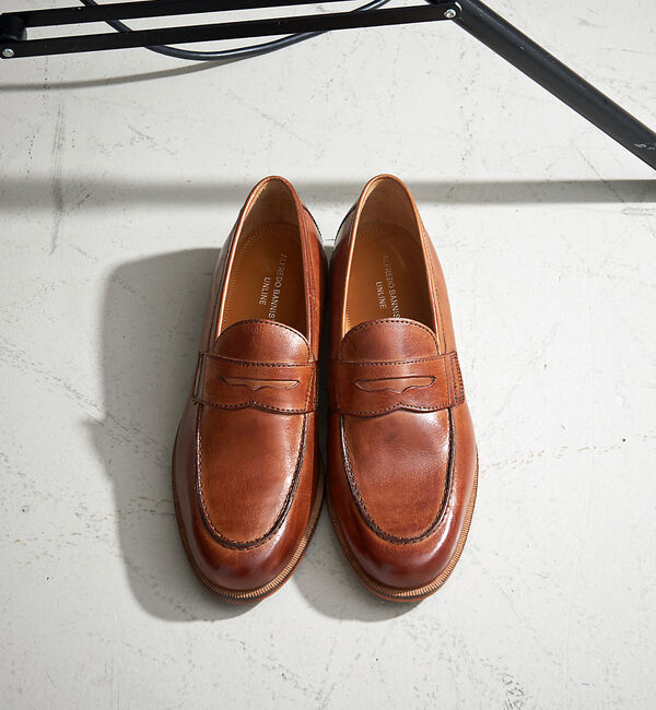 メンズファッションの一押し|【アルフレッド・バニスター/alfredoBANNISTER】 【定番人気】コインローファー / ベジタブルタンニンレザー使用