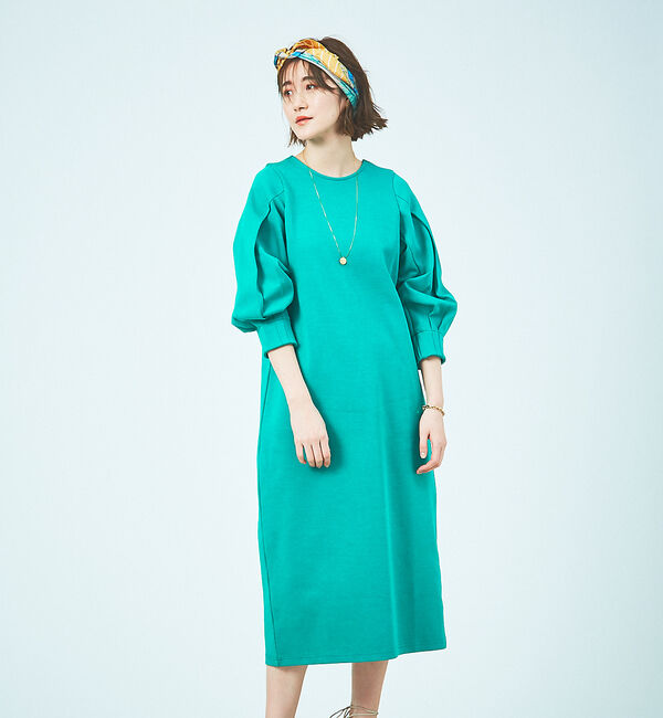 【ルージュ・ヴィフ　ラクレ/Rouge vif la cle】 ボリュームスリーブダンボールワンピース