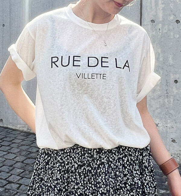 【ルージュ・ヴィフ　ラクレ/Rouge vif la cle】 ビットシアーロゴTシャツ