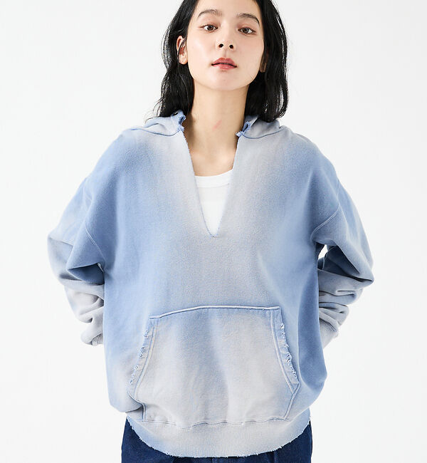 メンズファッションオススメ|【ルージュ・ヴィフ　ラクレ/Rouge vif la cle】 【JOHNBULL/ジョンブル】ヴィンテージ加工フーディ / レギュラーウェイト