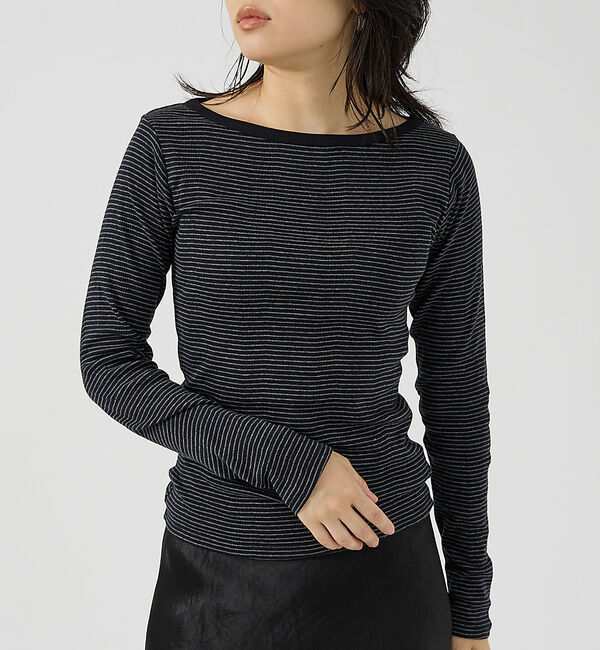 モテ系ファッションメンズ|【ルージュ・ヴィフ ラクレ/Rouge vif la cle】 【Robert P. Miller】パネルリブボートネックTEE / ロンT /