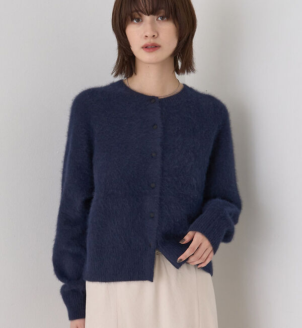 メンズファッションオススメ|【ルージュ・ヴィフ ラクレ/Rouge vif la cle】 フォックスウールクルーネッククルミ釦カーディガン