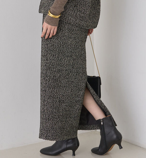 【ルージュ・ヴィフ　ラクレ/Rouge vif la cle】 【セットアップ対応】ポリウーリングカルセタイトスカート