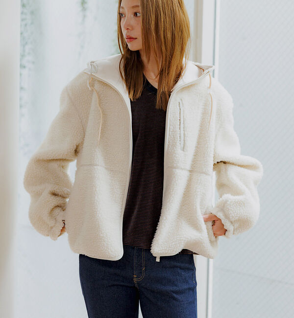 ファッションメンズなら|【ルージュ・ヴィフ ラクレ/Rouge vif la cle】 【NANGA / ナンガ】BOA FLEECE ZIP HOODIE / ボアフ