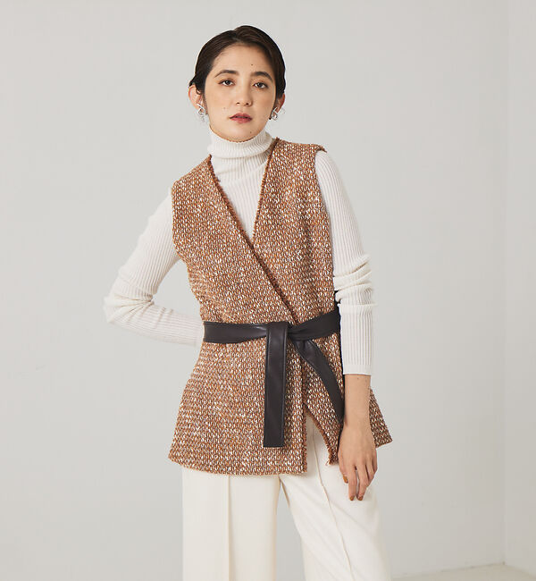 モテ系メンズファッション|【カリテ/qualite】 ツイードジレ