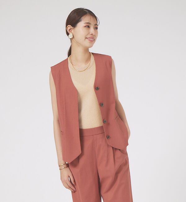 ファッションメンズのイチオシ|【カリテ/qualite】 《セットアップ対応》ブライトリネンジレ