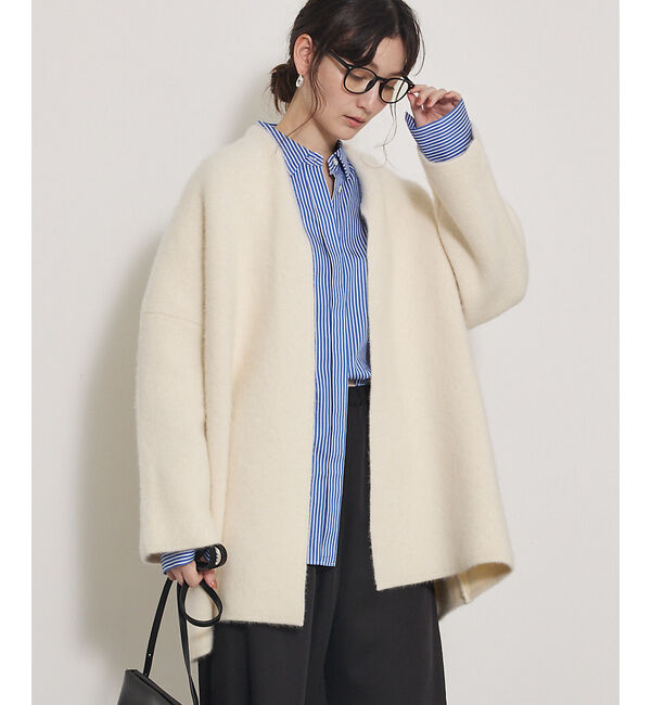 ファッションメンズなら|【カリテ/qualite】 【CLASSY.お仕事名品Award受賞】フォックスウールガウン