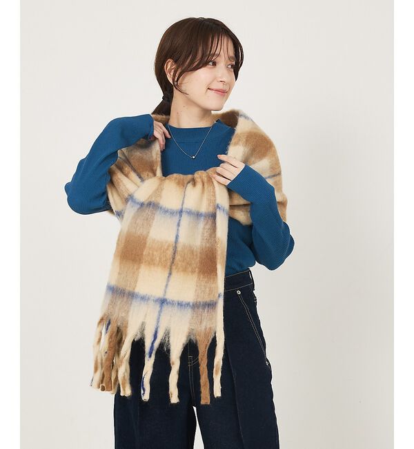 【アバハウス　マヴィ/abahouse mavie】 チェックストール