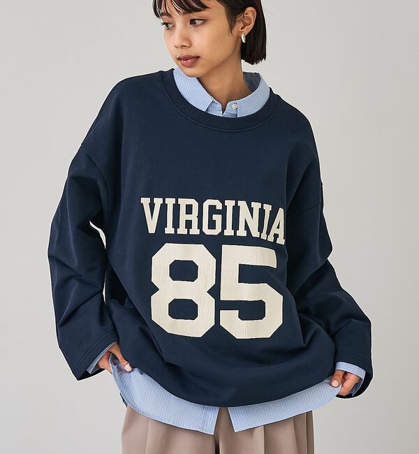 モテ系ファッションメンズ|【アバハウス マヴィ/abahouse mavie】 裏毛ドロストロゴプルオーバー【予約】