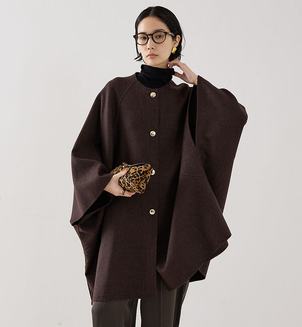 【ザ　ストア　バイ　シー/THE STORE by C’】 【COCUCA】リバーカラーケープ【予約】