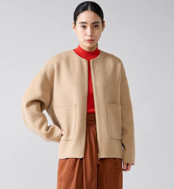 【ティアラ/TIARA】 リバーZIPジャケットコート