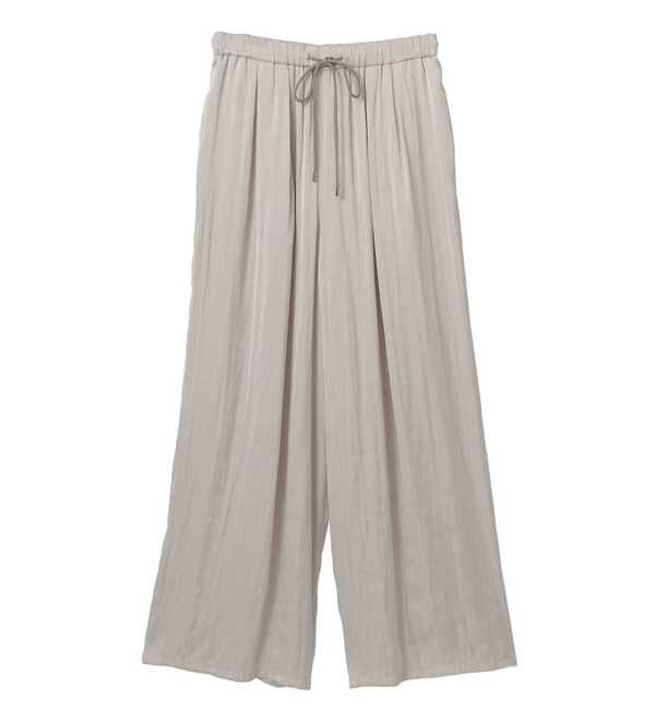 【リエス/Liesse】 サテンドロストワイドパンツ