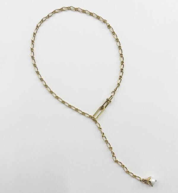 【リエス/Liesse】 《別注》【EO/イオ】PEARL FIGARO LARIAT NECKLACE
