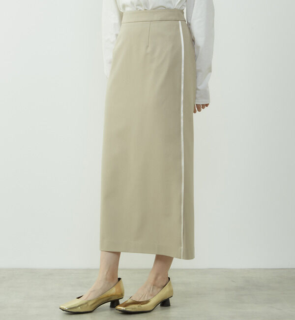 【ソフィット/SOFFITTO】 2WAYストレッチサイドラインタイトスカート
