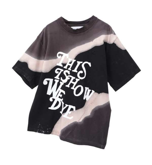 ファッションメンズなら|【ソフィット/SOFFITTO】 【NOMARHYTHM TEXTILE/ノーマリズム テキスタイル】Hand Dye Twist Tee Print