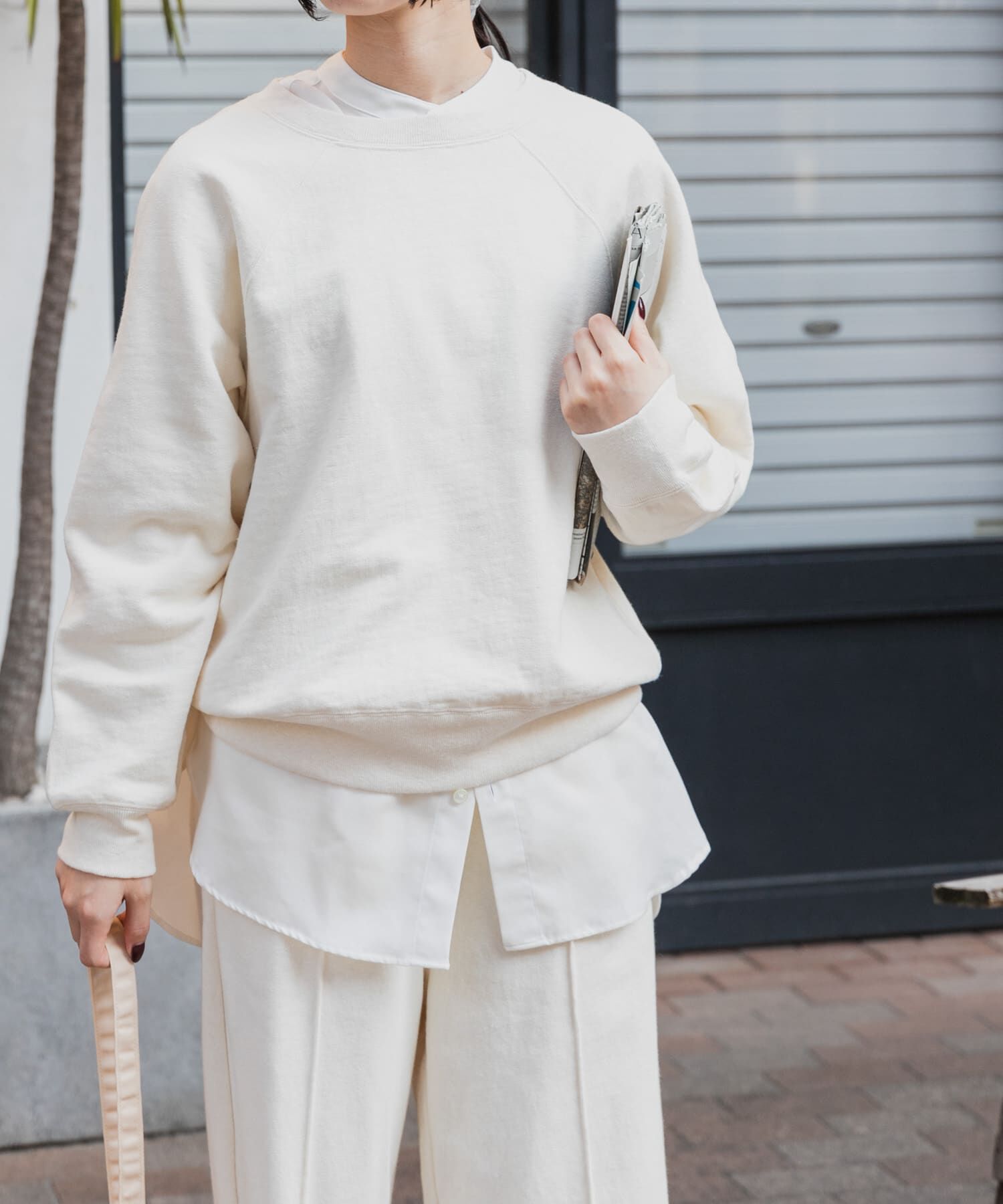 人気メンズファッション|【アーバンリサーチ/URBAN RESEARCH】 FORK&SPOON スーピマコットン混反毛クルーネックスウェット