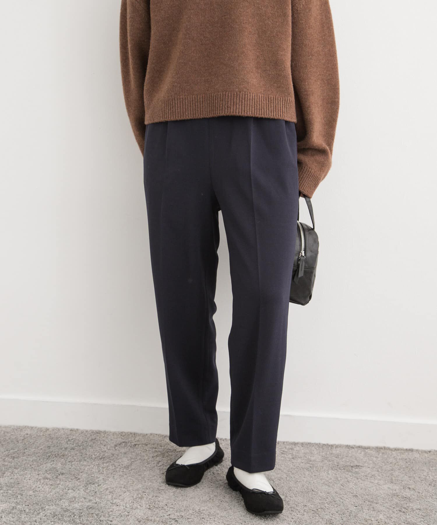 【アーバンリサーチ/URBAN RESEARCH】 カットジョーゼットテーパードパンツ