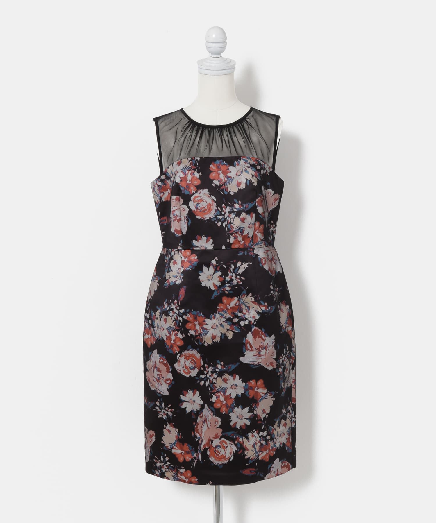 【インディヴィ】洗える 19 接触冷感 吸水速乾 ジレ風デザイン ワンピース 洗える／UVケア／接触冷感／吸水速乾】ジレ風デザインワンピース