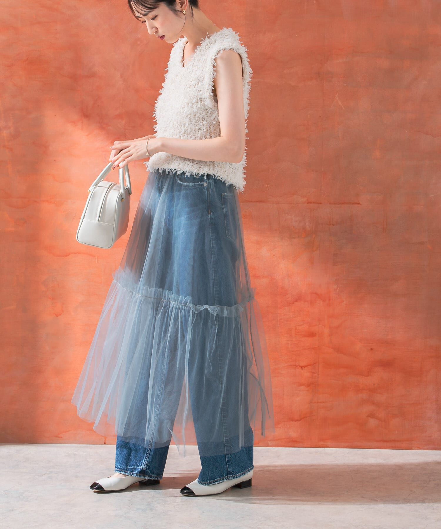 【アーバンリサーチ/URBAN RESEARCH】 チュールスカート