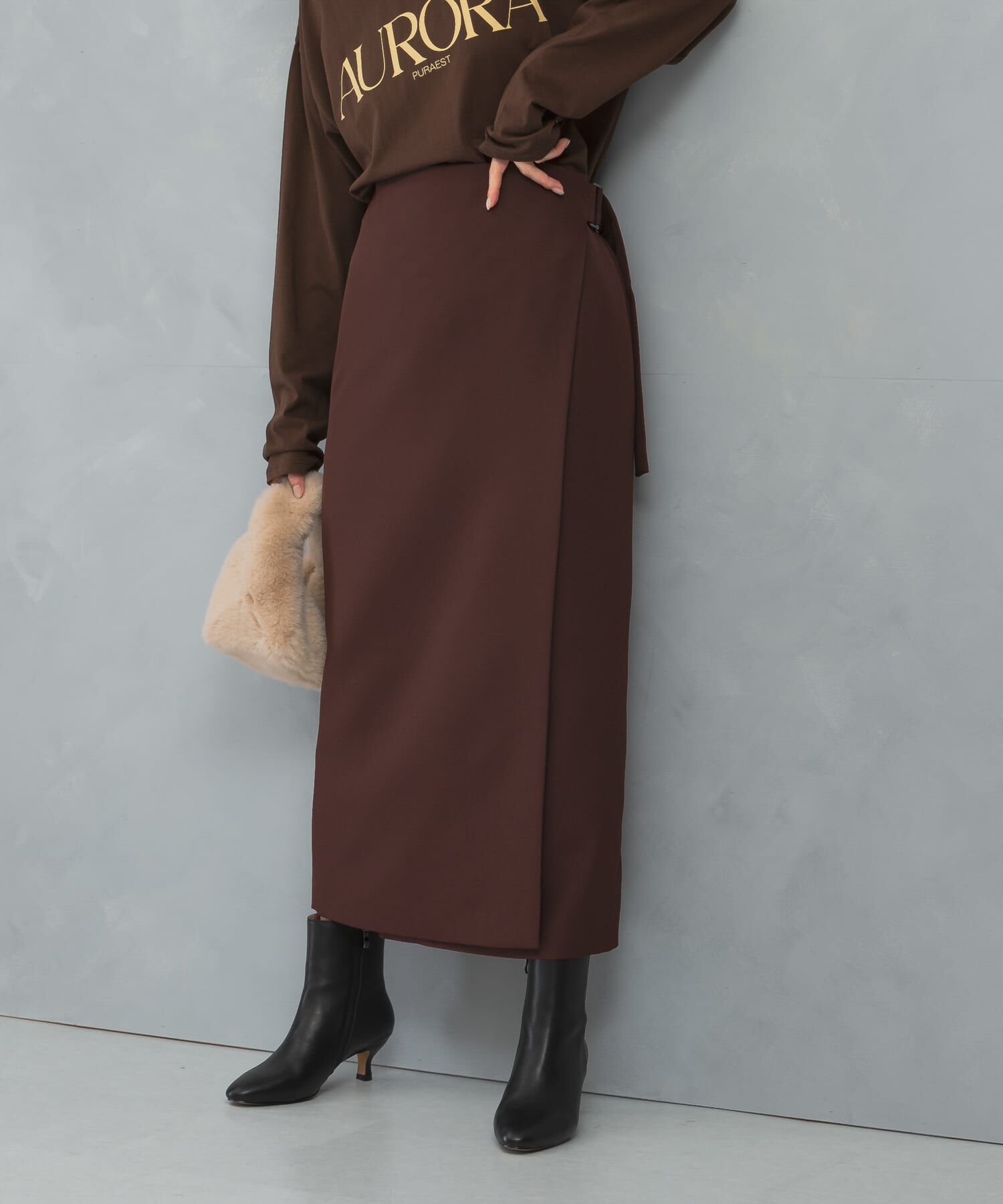 【アーバンリサーチ/URBAN RESEARCH】 ラップスカート