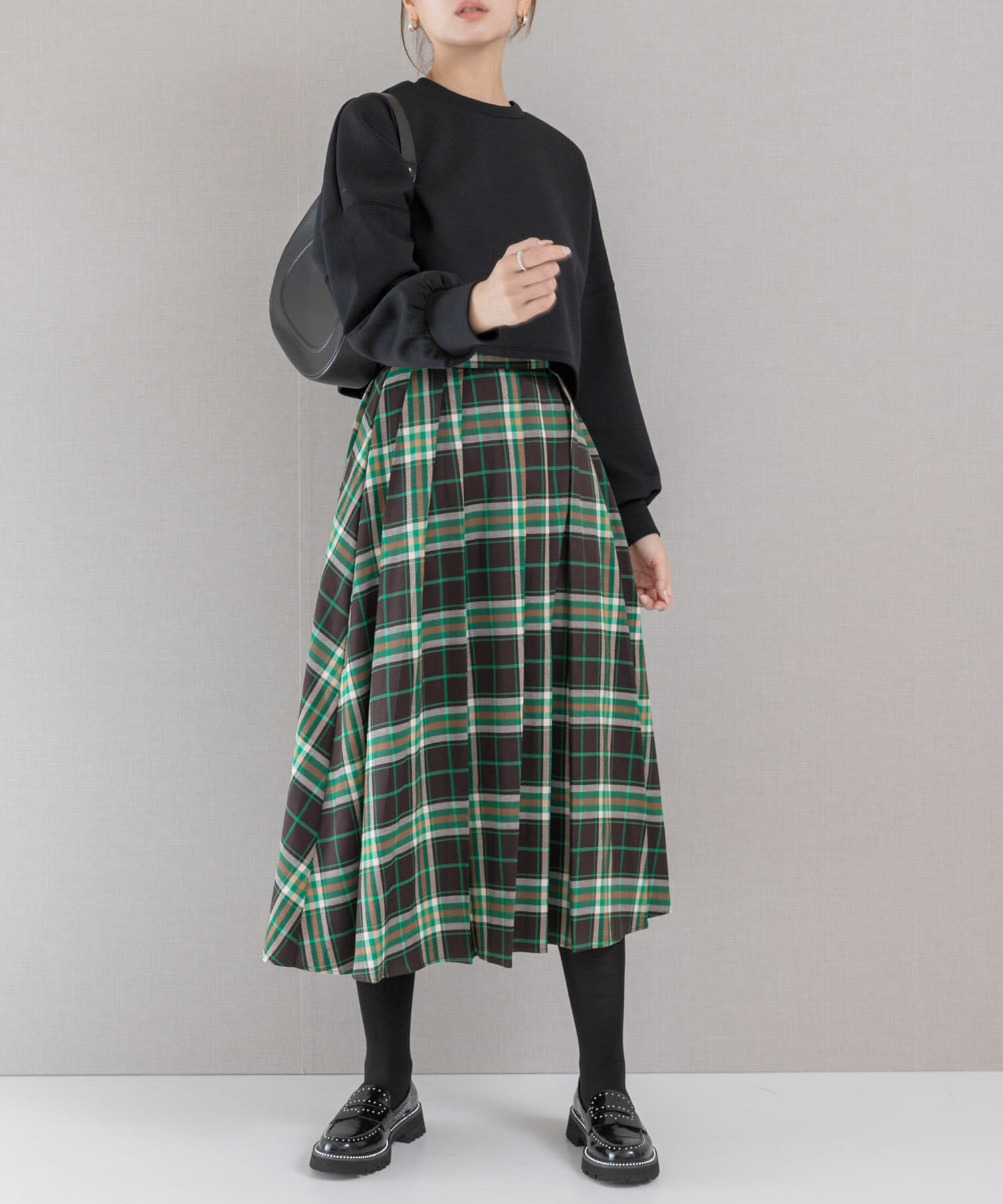 【アーバンリサーチ/URBAN RESEARCH】 ランダムプリーツスカート