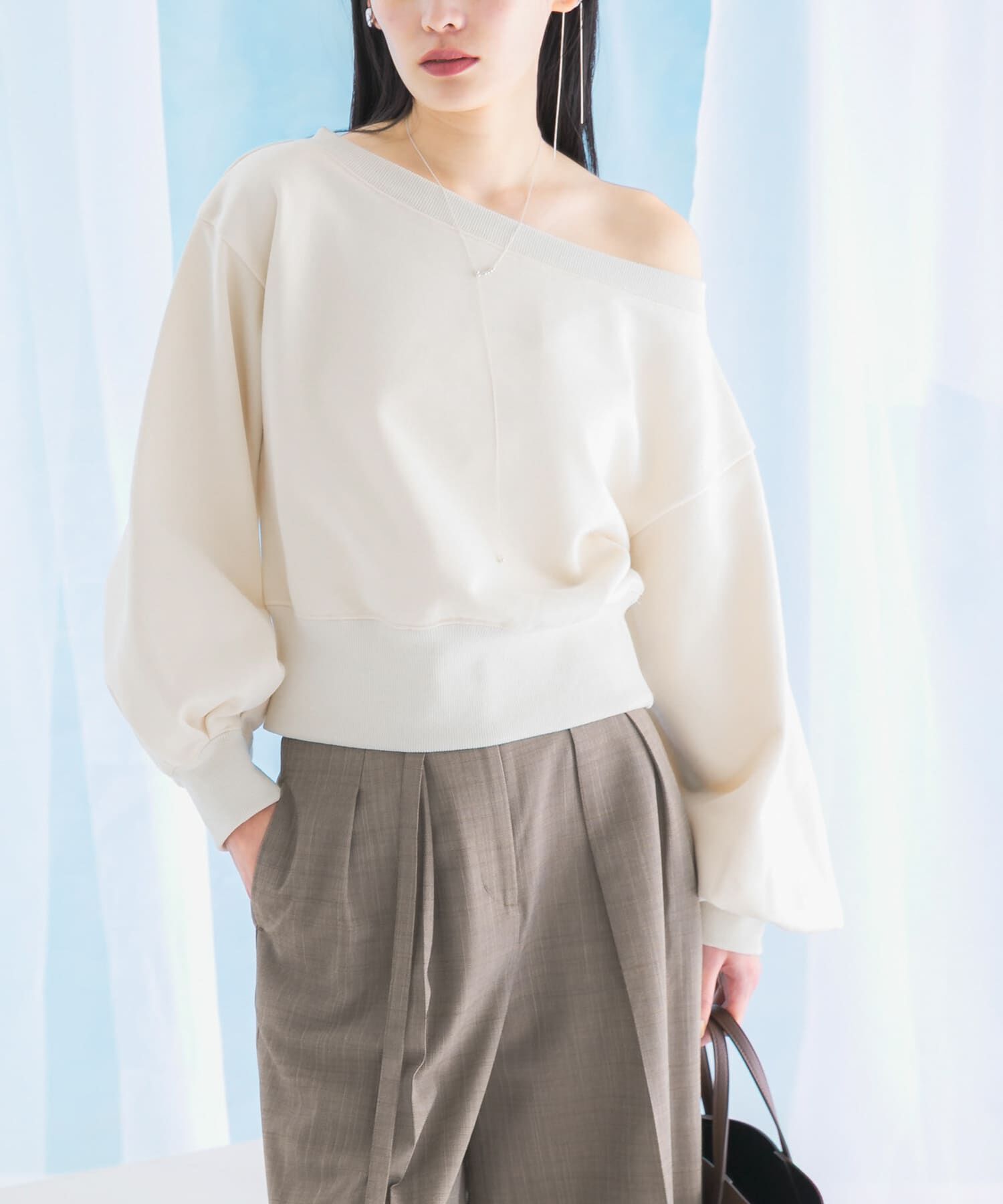 モテ系ファッションメンズ|【アーバンリサーチ/URBAN RESEARCH】 オフショルダースウェット