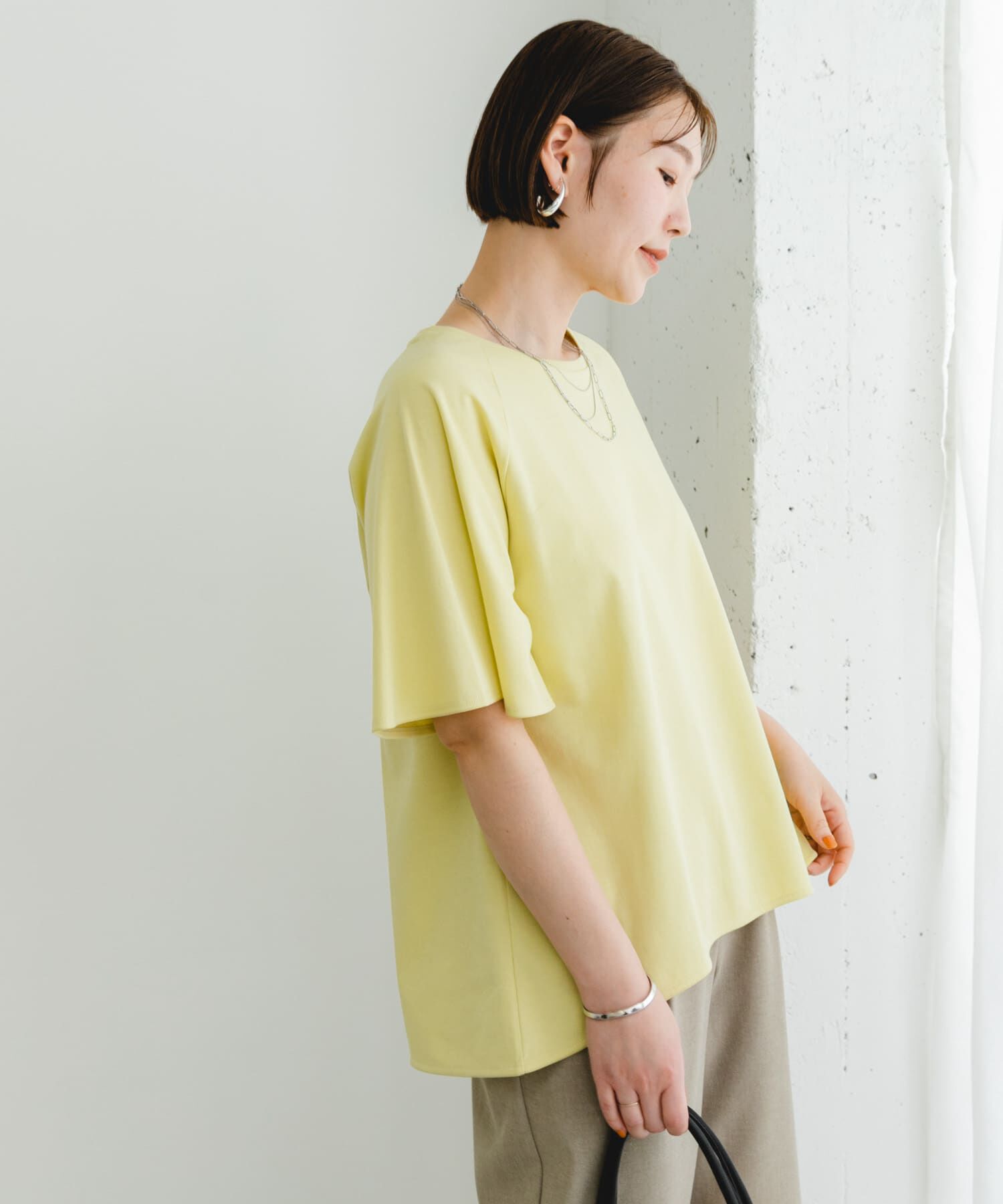 ファッションメンズお薦め|【アーバンリサーチ/URBAN RESEARCH】 リンネル8月号掲載『UR TECH』Fby ROSSO UVCUTバックテールフレアスリーブT