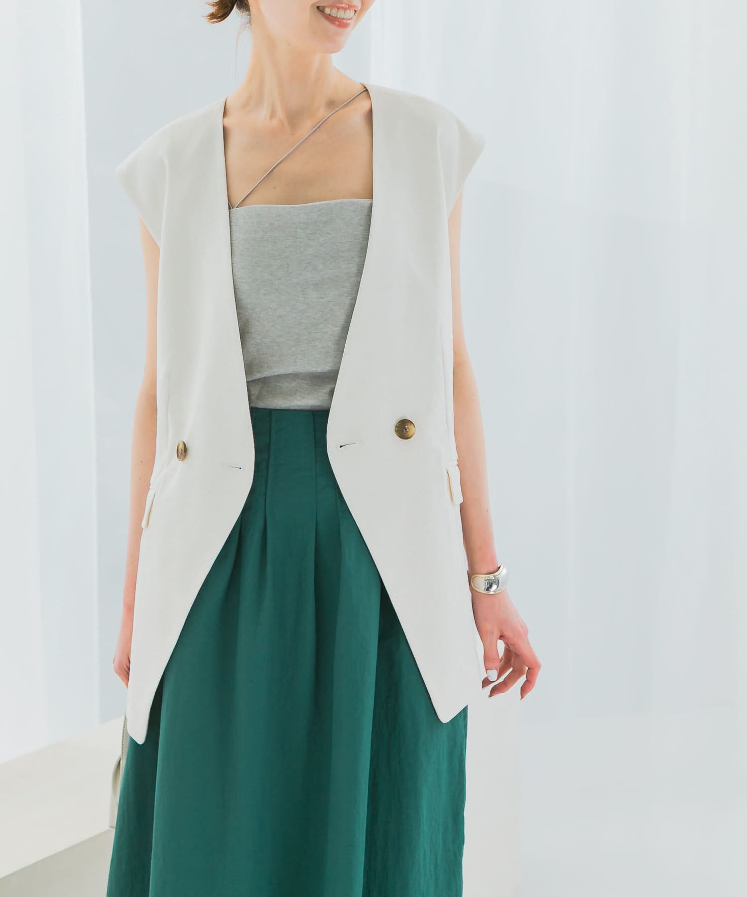 モテ系ファッションメンズ|【アーバンリサーチ/URBAN RESEARCH】 接触冷感リネン混ジレ