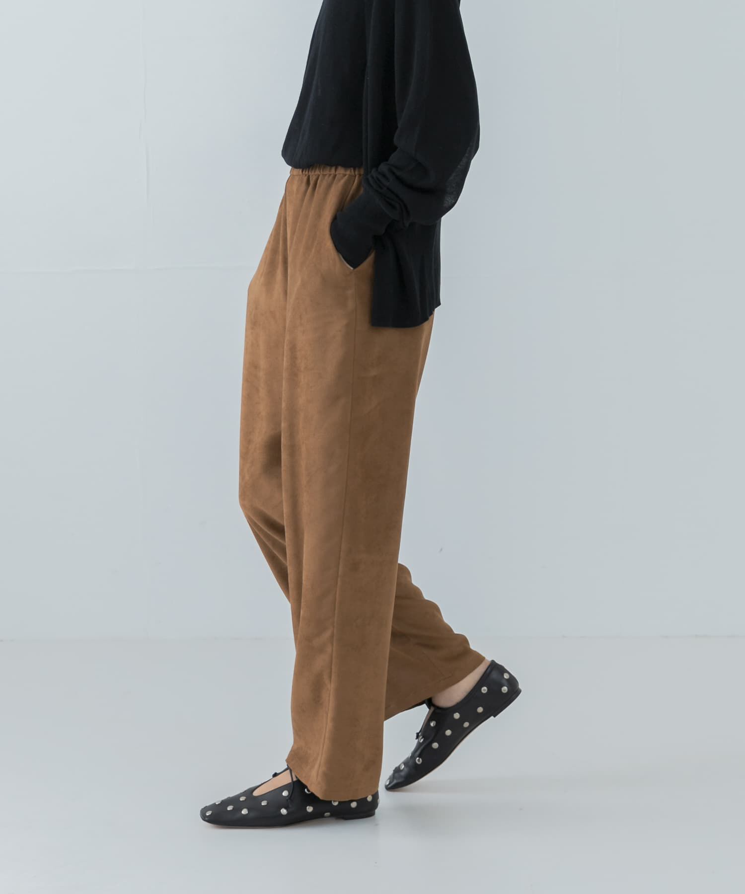 【アーバンリサーチ/URBAN RESEARCH】 スウェードライクイージーパンツ