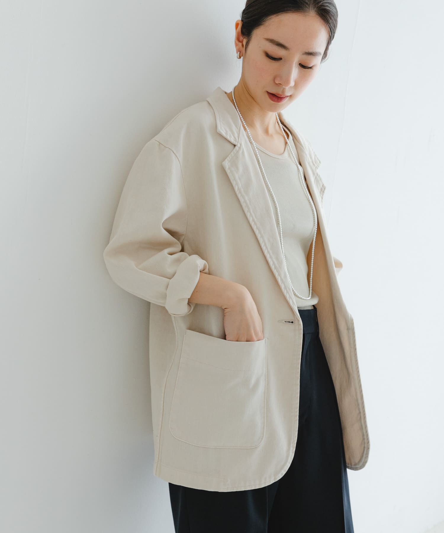 【アーバンリサーチ/URBAN RESEARCH】 テーラードデニムジャケット