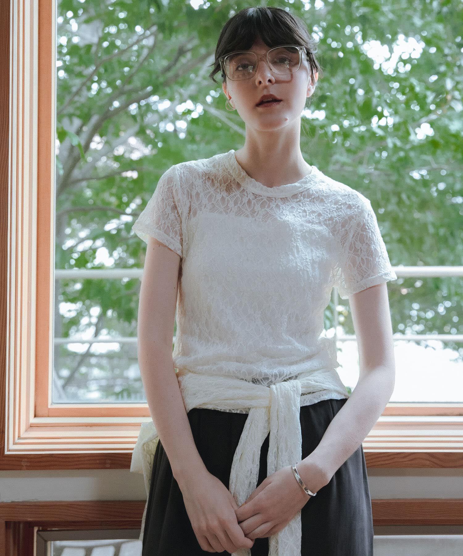 モテ系メンズファッション|【アーバンリサーチ/URBAN RESEARCH】 ストレッチレースTシャツ