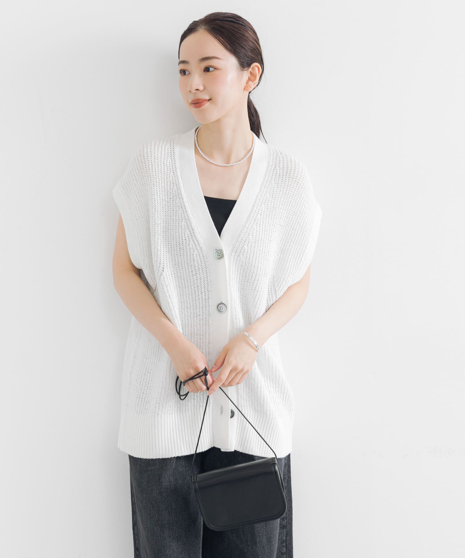 モテ系ファッションメンズ|【アーバンリサーチ/URBAN RESEARCH】 ペーパーヤーンチュニックニットベスト