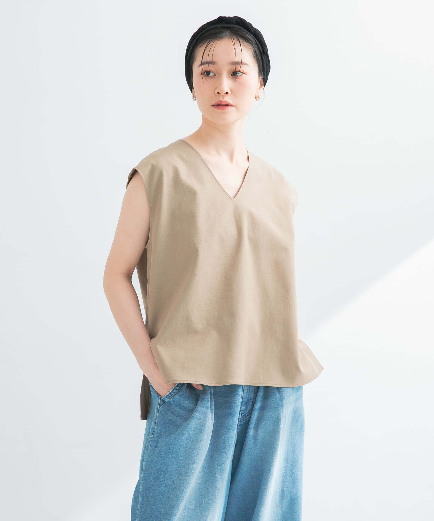 ファッションメンズのイチオシ|【アーバンリサーチ/URBAN RESEARCH】 リネン混Vネックブラウス