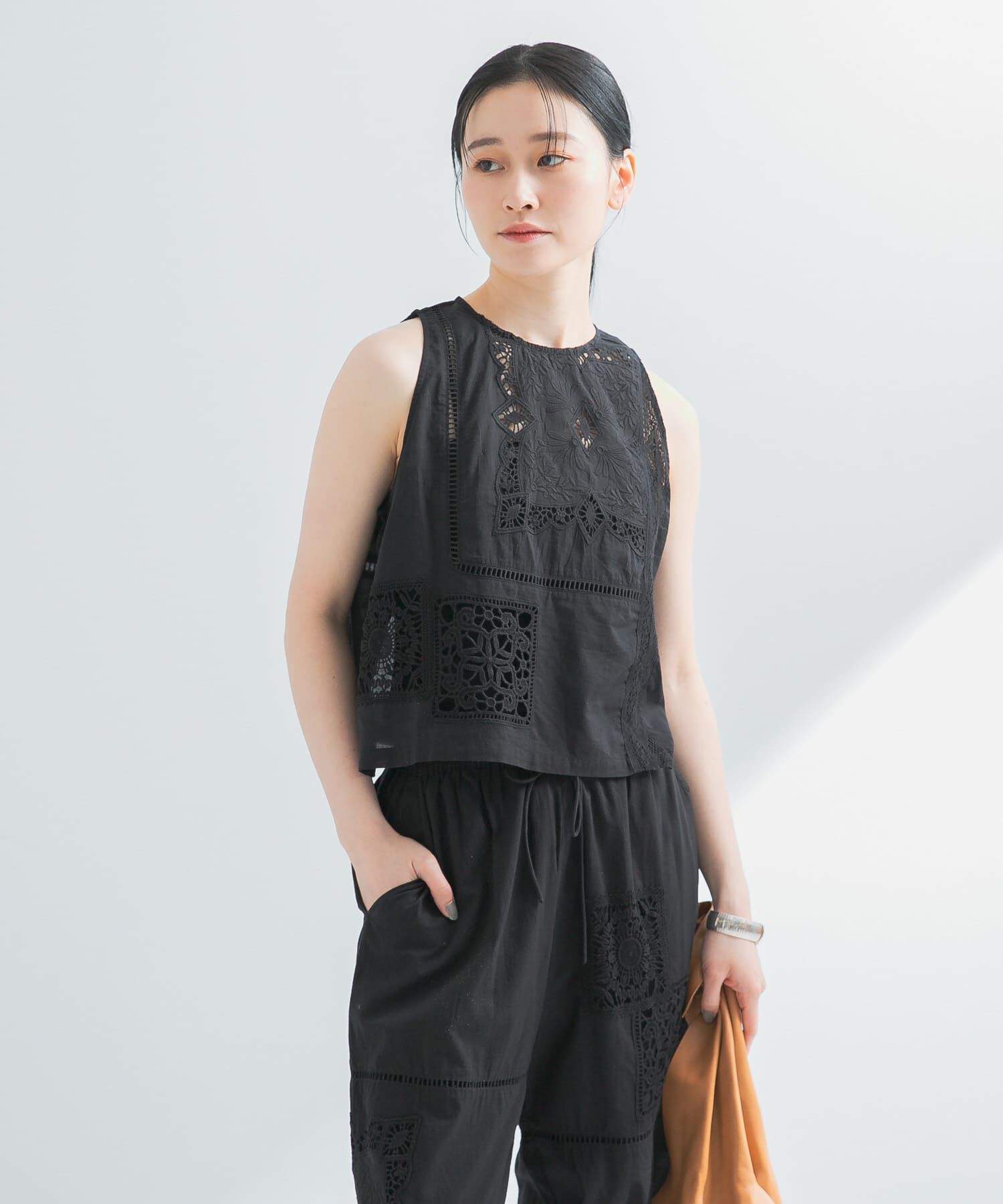 ファッションメンズなら|【アーバンリサーチ/URBAN RESEARCH】 パッチワークレーストップス