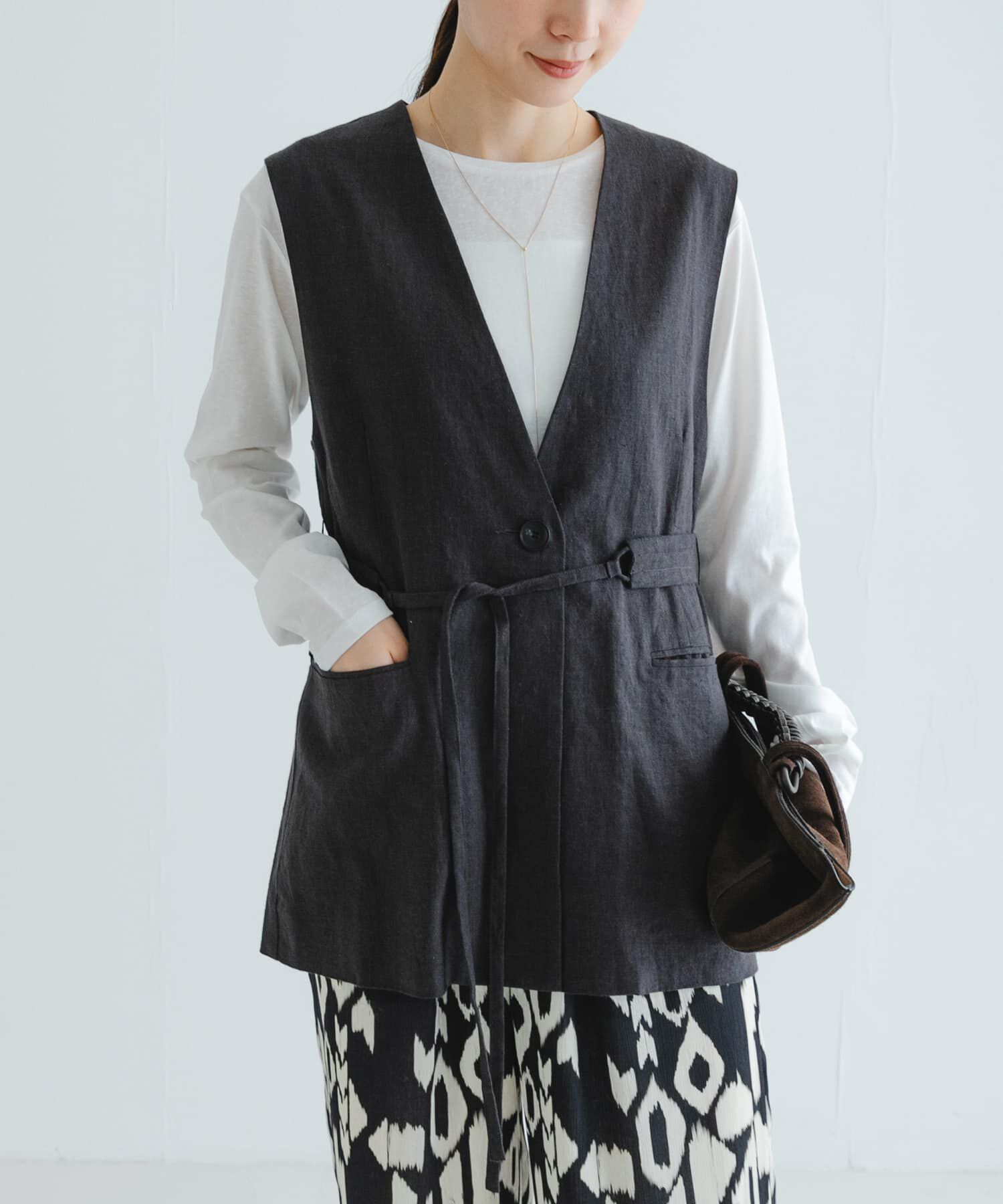 メンズファッションオススメ|【アーバンリサーチ/URBAN RESEARCH】 ベルトデザインリネンジレ