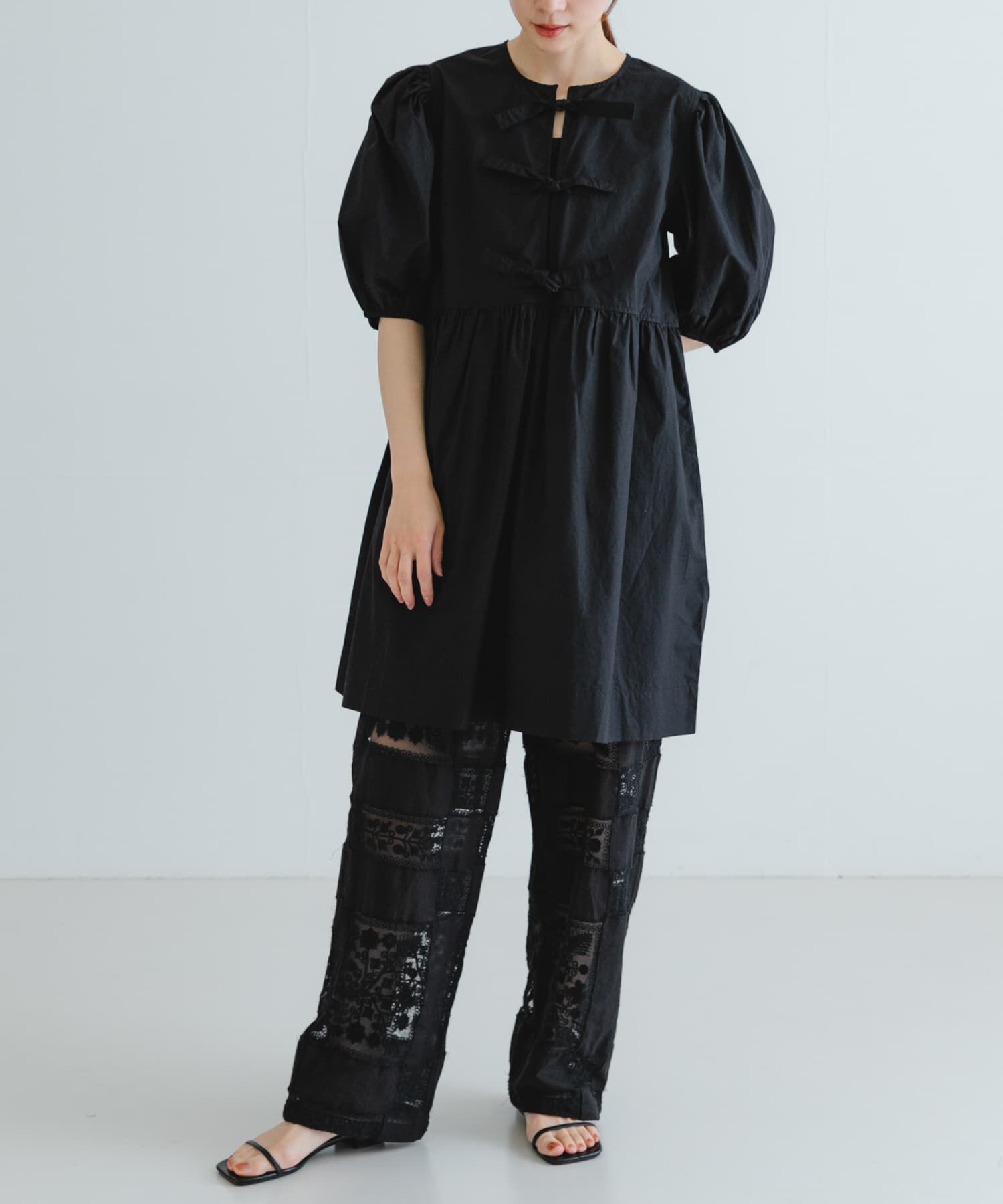 【アーバンリサーチ/URBAN RESEARCH】 GANNI Cotton Poplin Mini Dress
