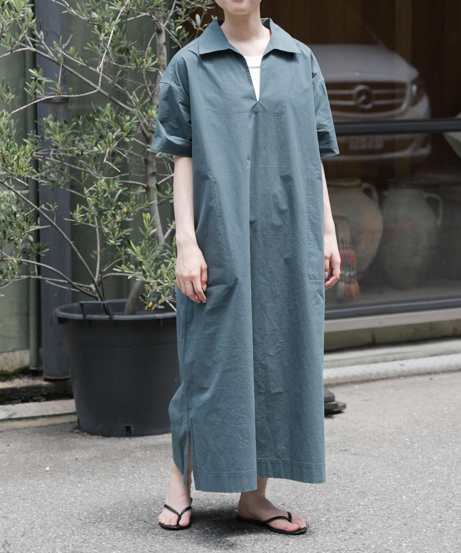 【アーバンリサーチ/URBAN RESEARCH】 FORK&amp;SPOON スキッパーワンピース