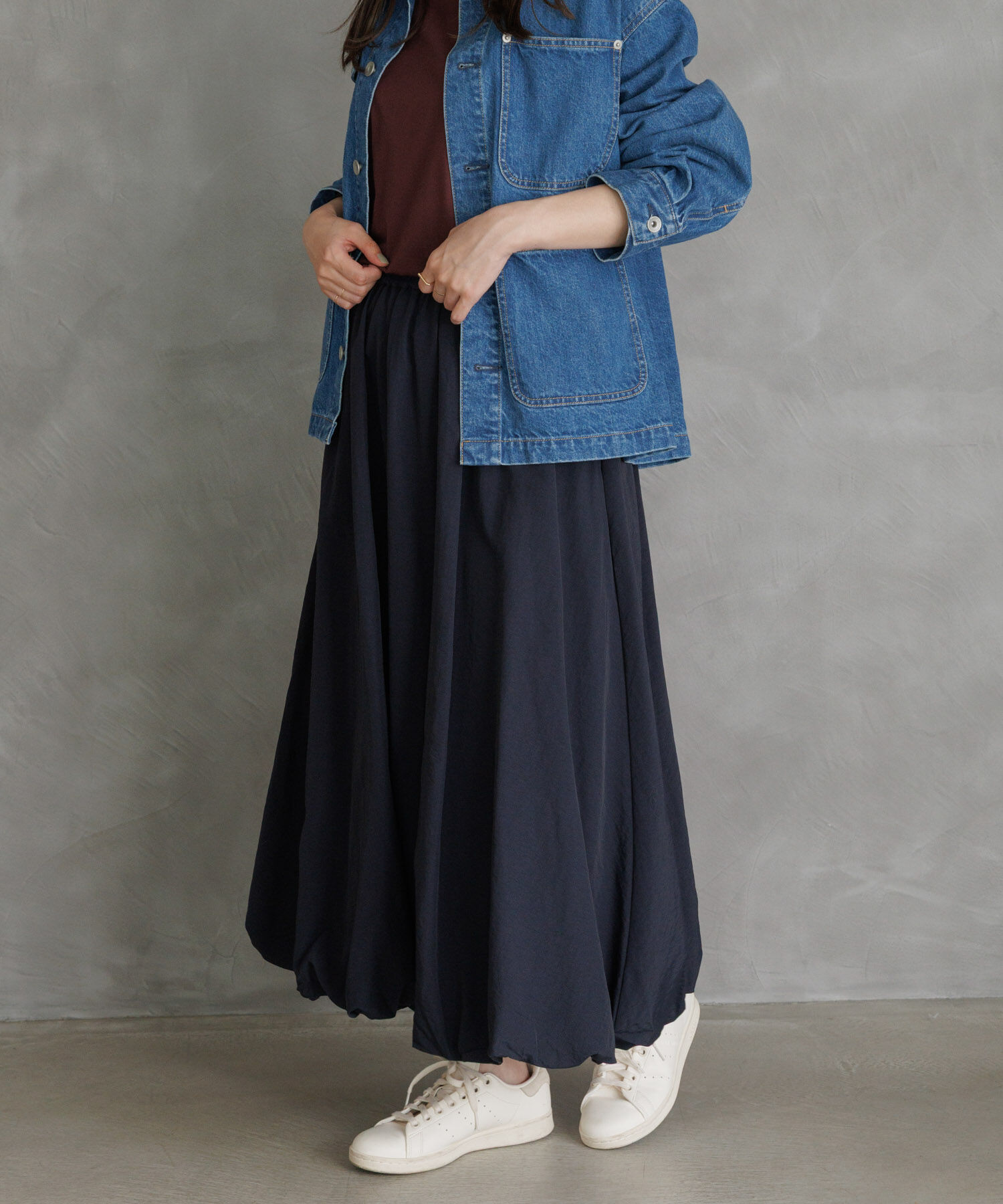 【アーバンリサーチ/URBAN RESEARCH】 『WEB限定』グログランバルーンスカート