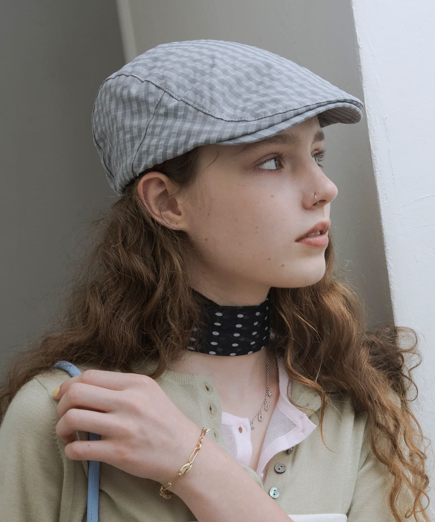 【アーバンリサーチ/URBAN RESEARCH】 ドロストチェックハンチング